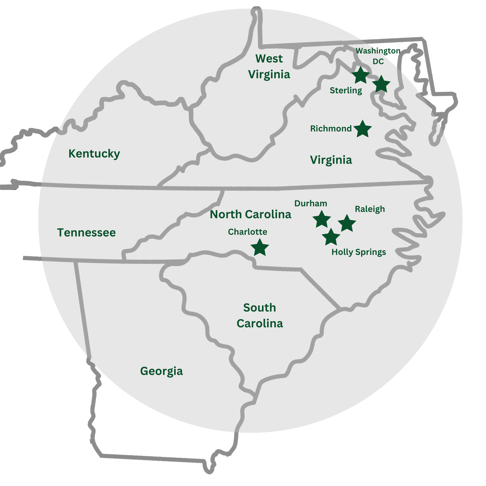 commercial landscape construction map